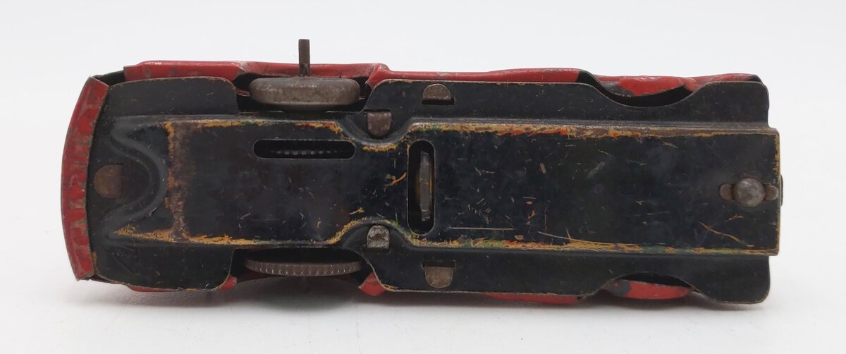 Marx 1930's Tin Plate Tricky Fire Chief Wind Up Car W/O Key VG