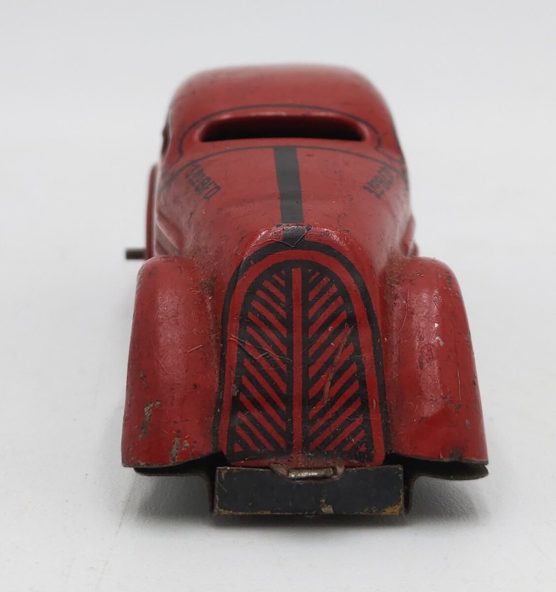 Marx 1930's Tin Plate Tricky Fire Chief Wind Up Car W/O Key VG