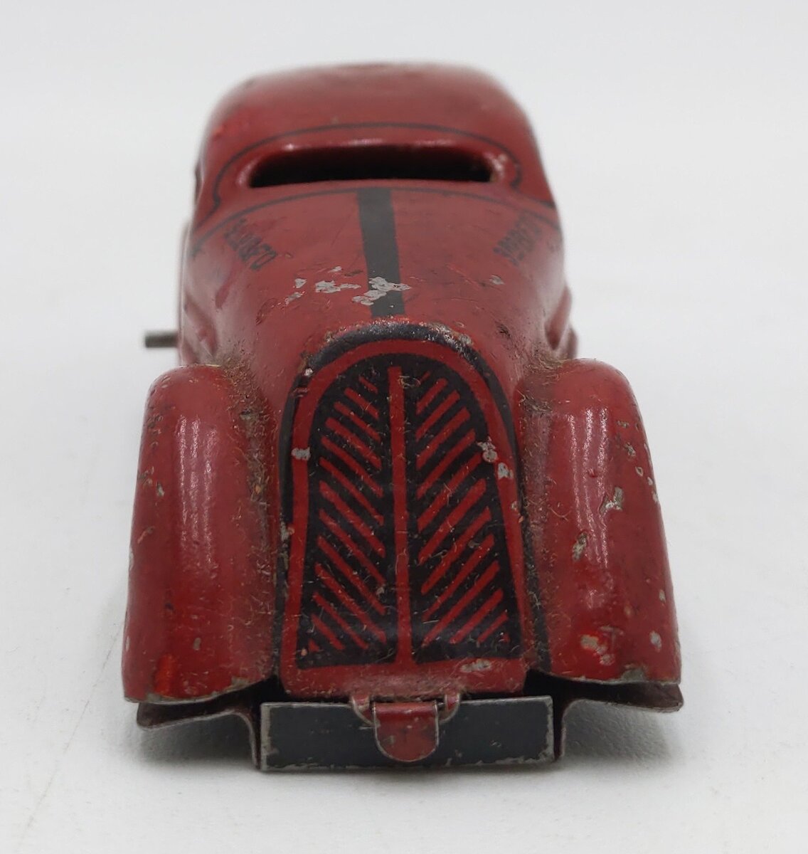 Marx 1930's Tin Plate Tricky Fire Chief Wind Up Car W/O Key VG