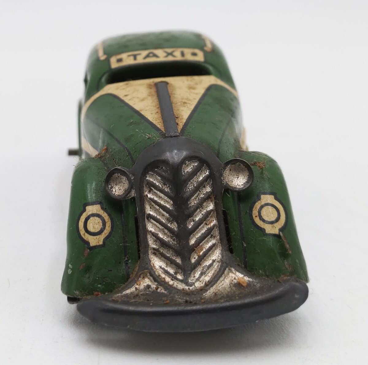 Marx 1930 Green Tricky Taxi Windup Up Car w/o Key VG