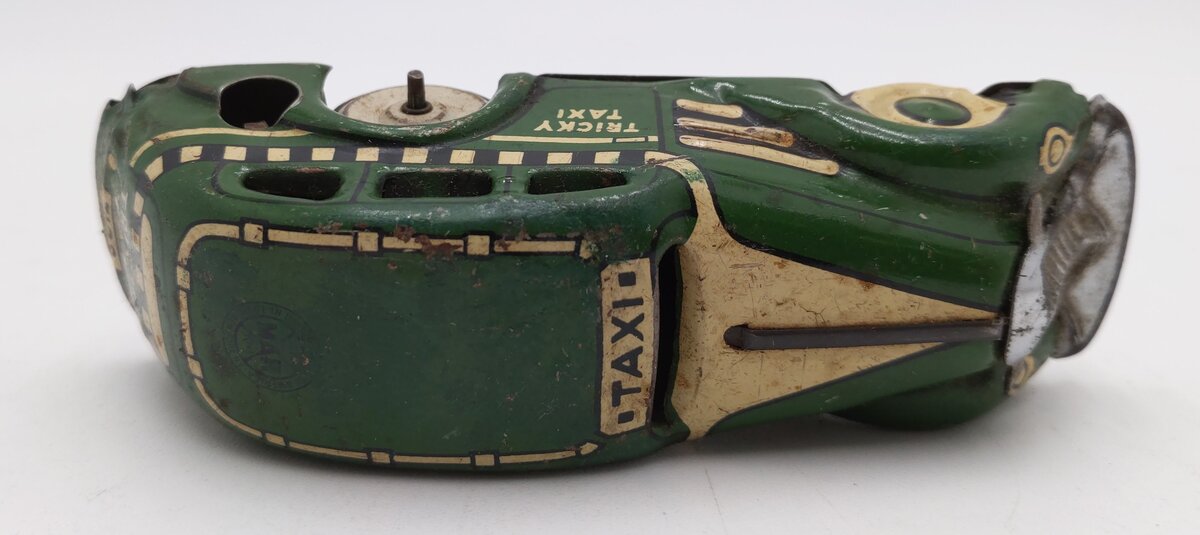 Marx 1930 Green Tricky Taxi Windup Up Car w/o Key VG