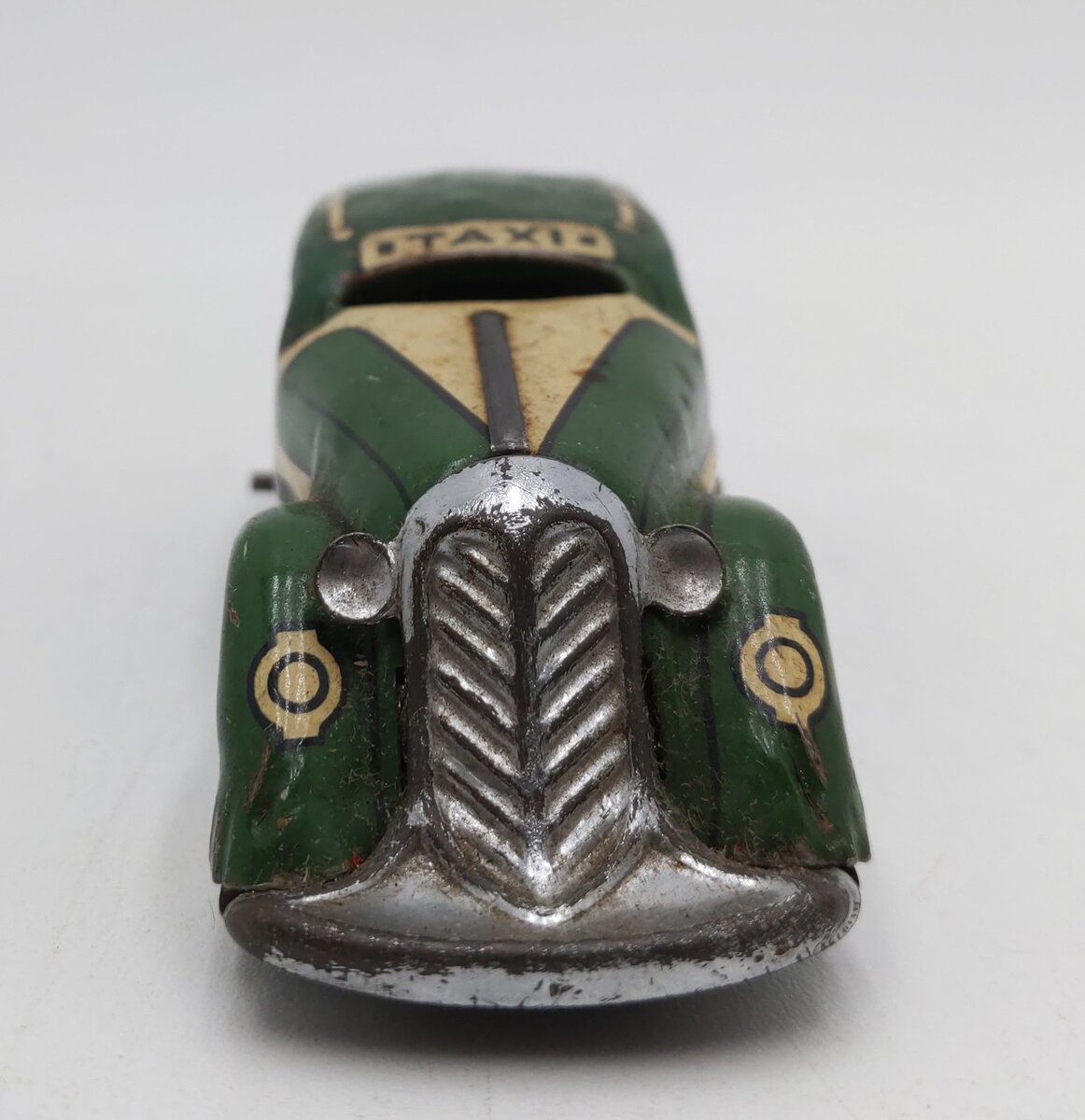 Marx 1930 Green Tricky Taxi Windup Up Car w/o Key VG