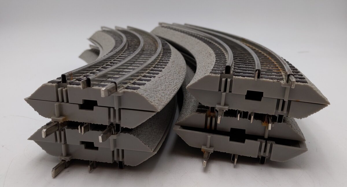 Lionel 6-12015 O FasTrack O36 45-Degree Curved Track (8)