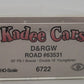 Kadee 6722 HO Scale D&RGW 50' PS-1 Boxcar #63531 LN/Box
