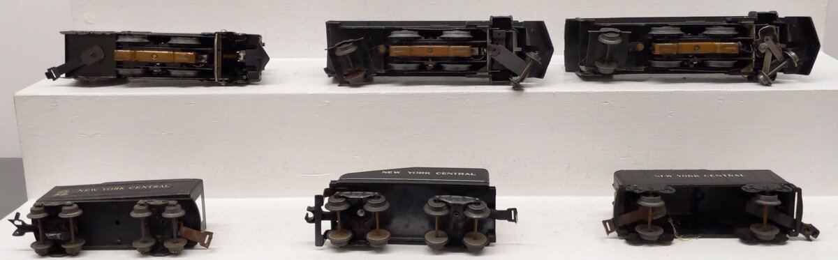 Marx O Gauge Prewar NYC Steam Locomotives And Tenders #666,666,595 [6] VG