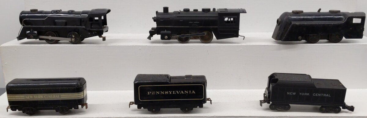 Marx O Gauge Prewar Wind Up/Steam Locomotives And Tenders #833,401 [6]