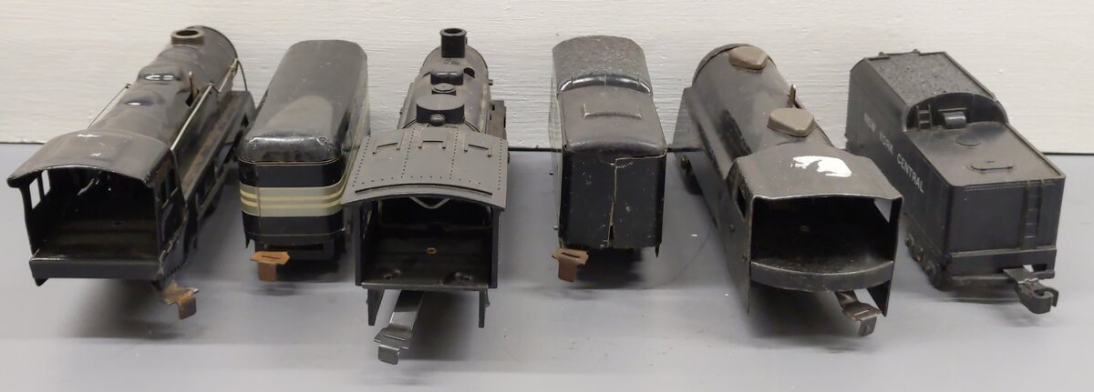 Marx O Gauge Prewar Wind Up/Steam Locomotives And Tenders #833,401 [6]