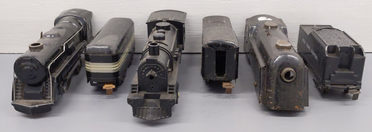 Marx O Gauge Prewar Wind Up/Steam Locomotives And Tenders #833,401 [6]