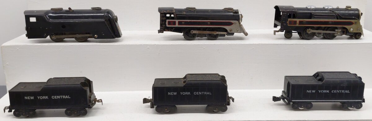 Marx O Gauge Prewar Steam/Wind Up Locomotives And Tenders #391,494 [6] VG