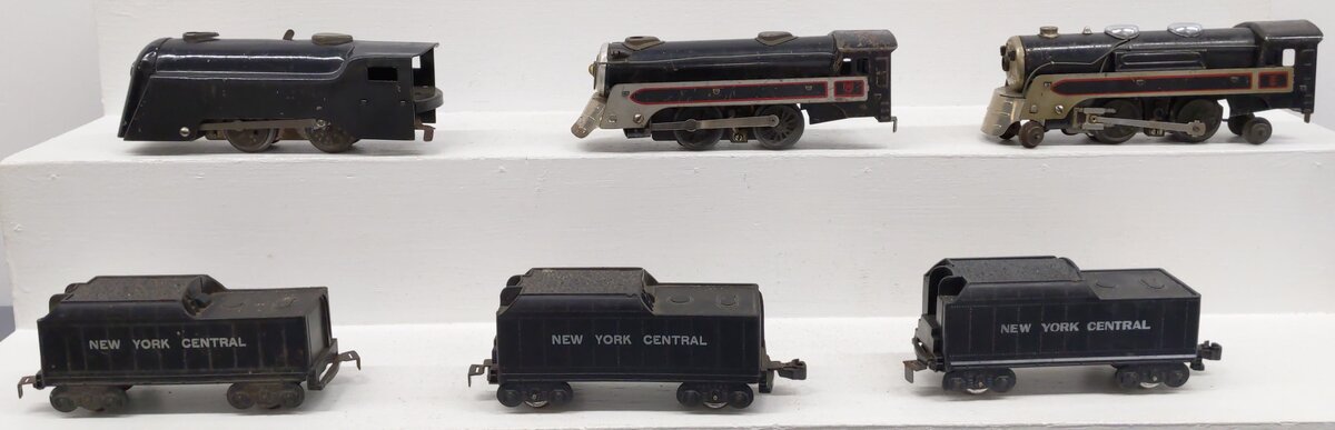 Marx O Gauge Prewar Steam/Wind Up Locomotives And Tenders #391,494 [6] VG