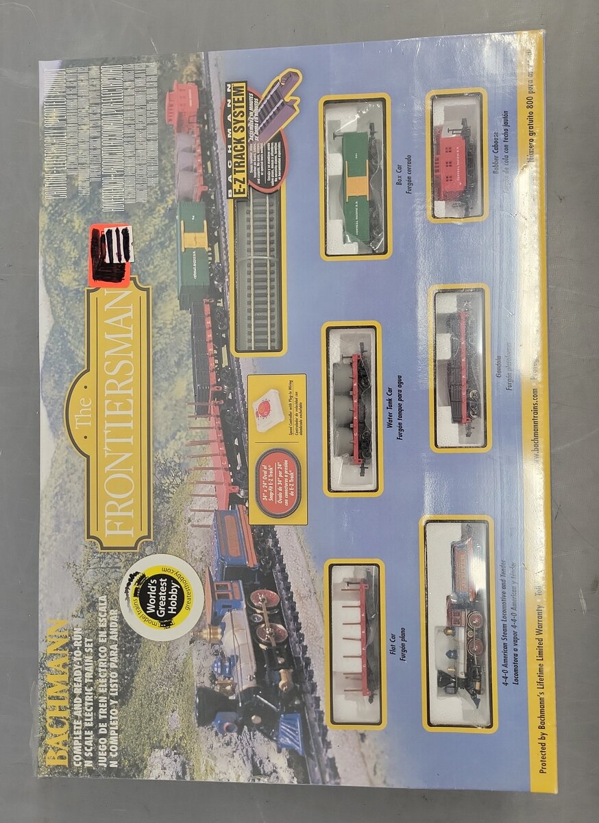 Bachmann 24006 Frontiersman N Gauge Steam Starter Train Set MT/Box