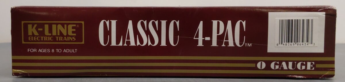 K-Line K-6434A O Gauge Pennsylvania Classic Boxcar 4-Pac EX/Box