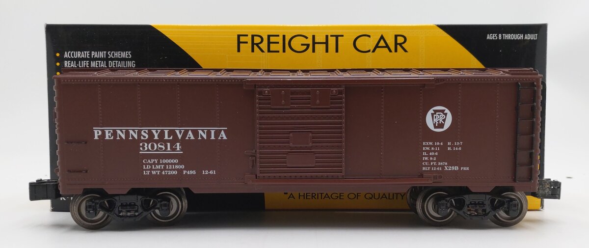 K-Line 6-22109 O Gauge Pennsylvania Box Car #30814 VG/Box