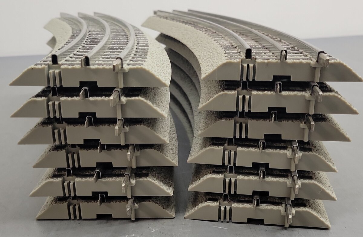 Lionel 6-12043 O FasTrack O48 Curved Track Sections (12) VG