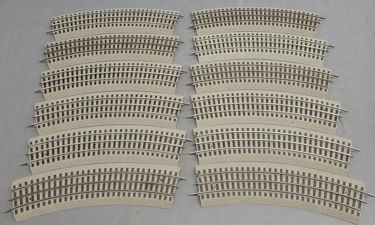 Lionel 6-12043 O FasTrack O48 Curved Track Sections (12) VG