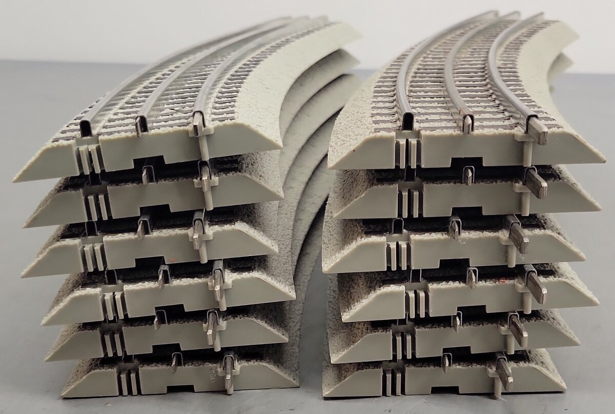 Lionel 6-12043 O FasTrack O48 Curved Track Sections (12) VG