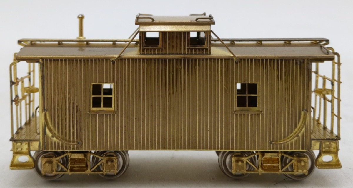Rail Works HO Brass PRR 8-Wheel Dive NDa-Caboose - Unpainted EX/Box
