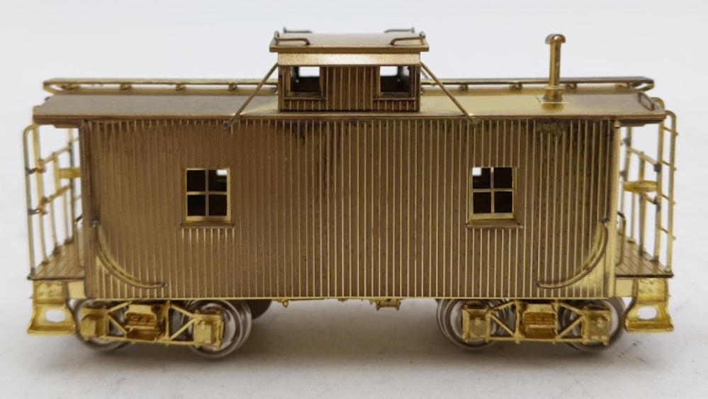 Rail Works HO Brass PRR 8-Wheel Dive NDa-Caboose - Unpainted EX/Box