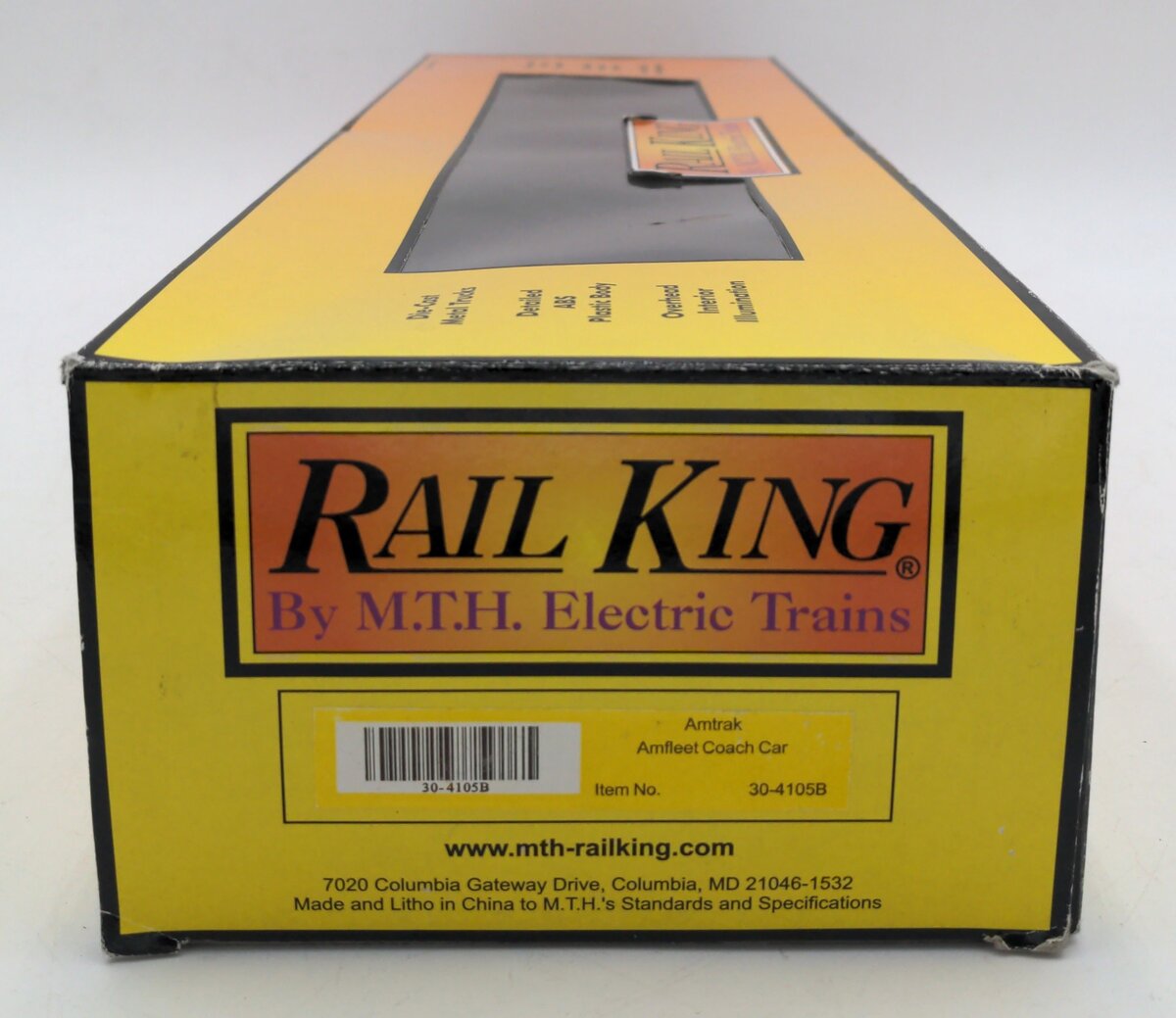 MTH 30-4105B O Scale Amtrak Amfleet Coach Car #25017 LN/Box