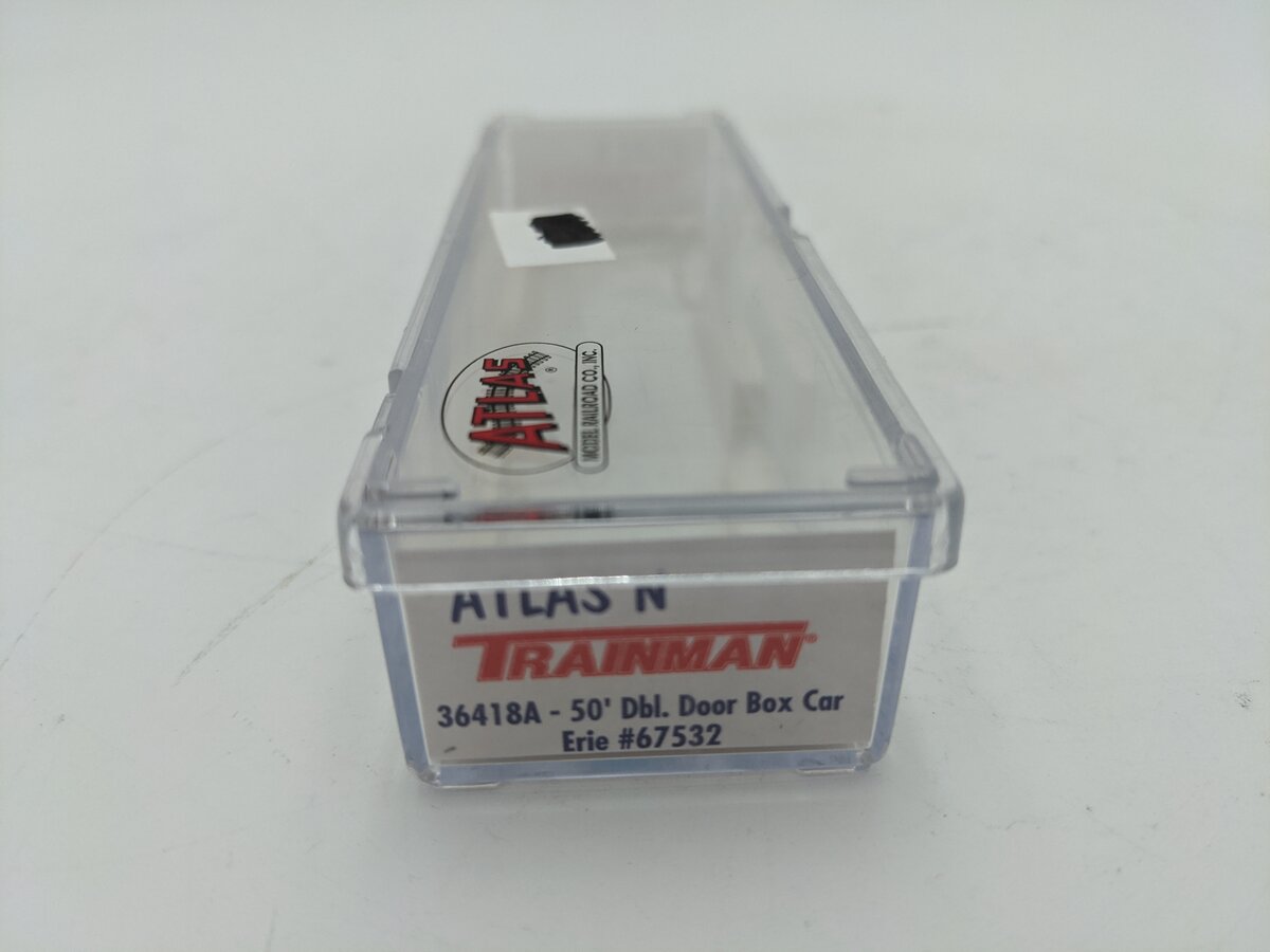Atlas 36418A N Scale Erie 50' Double Door Boxcar #67532 LN/Box