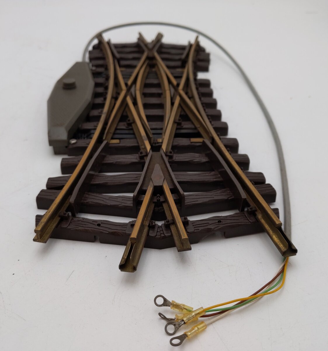 LGB 1225 G Brass 22.5° Double Crossover Switch Track  VG/Box