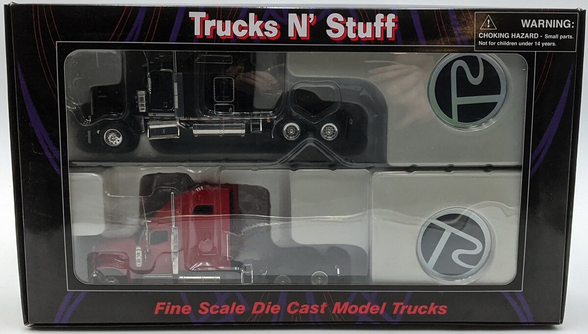 Trucks N' Stuff 734-100123 1:53 Diecast Assort #2 Kenworth W900L & Peterbilt 389 VG/Box