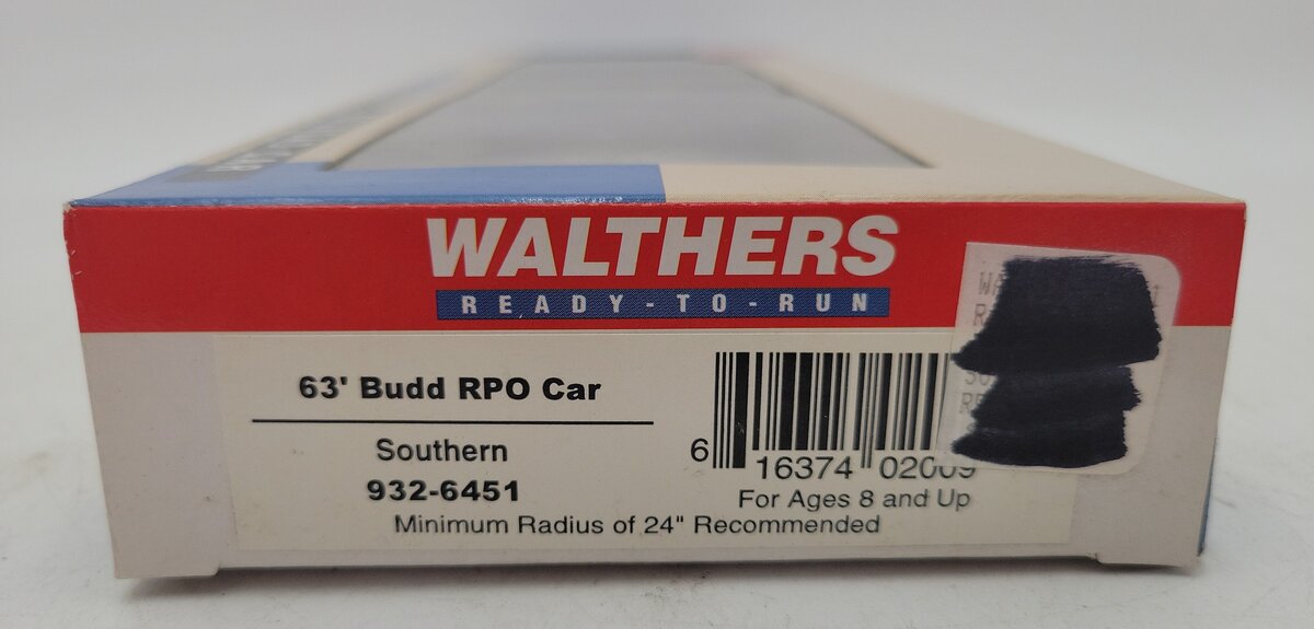 Walthers 932-6451 HO Southern Budd RPO Passenger Car LN/Box