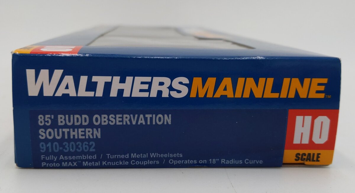 Walthers 910-30362 HO Southern Railway 85' Budd Observation Car LN/Box
