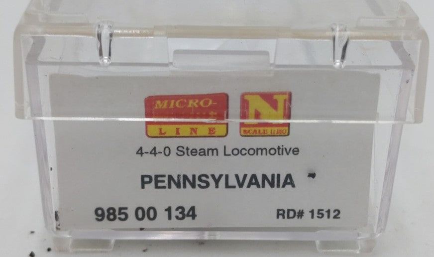 Micro-Trains 98500134 N Scale Pennsylvania Railroad Steam Locomotive #1512/Box
