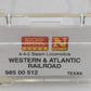 Micro-Trains 98500512 N Western & Atlantic 4-4-0 Steam Locomotive with Tender VG/Box