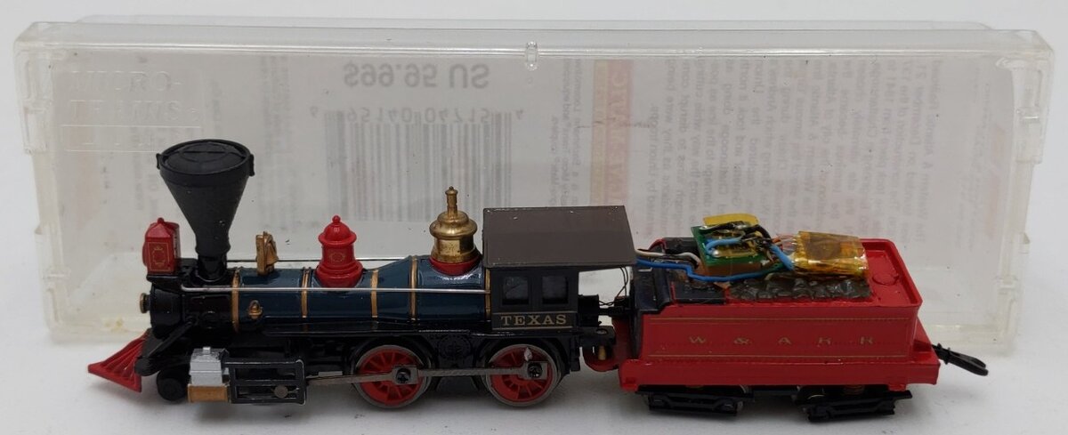 Micro-Trains 98500512 N Western & Atlantic 4-4-0 Steam Locomotive with Tender VG/Box