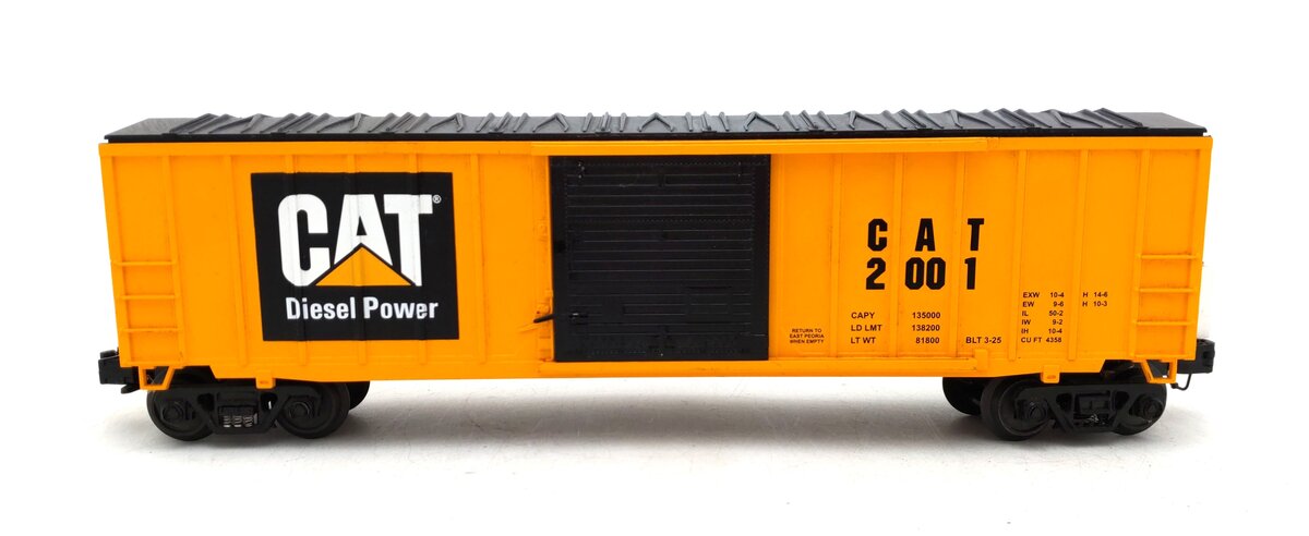 MTH 30-022E O Gauge CAT Diesel Power Boxcar #2001 EX