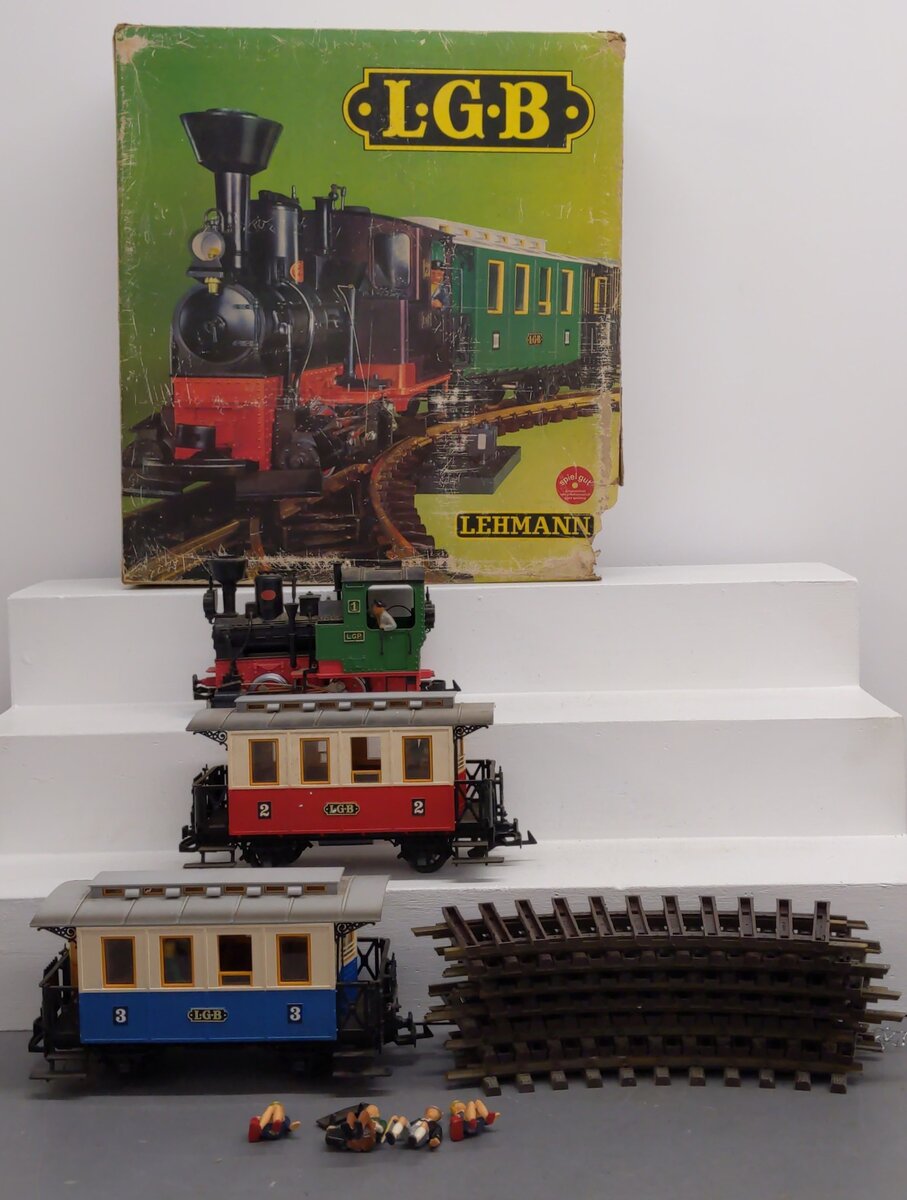 LGB 20301 MF G Gauge Steam Passenger Train Set/Box