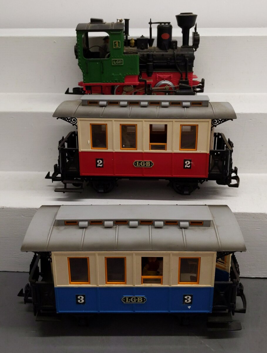 LGB 20301 MF G Gauge Steam Passenger Train Set/Box