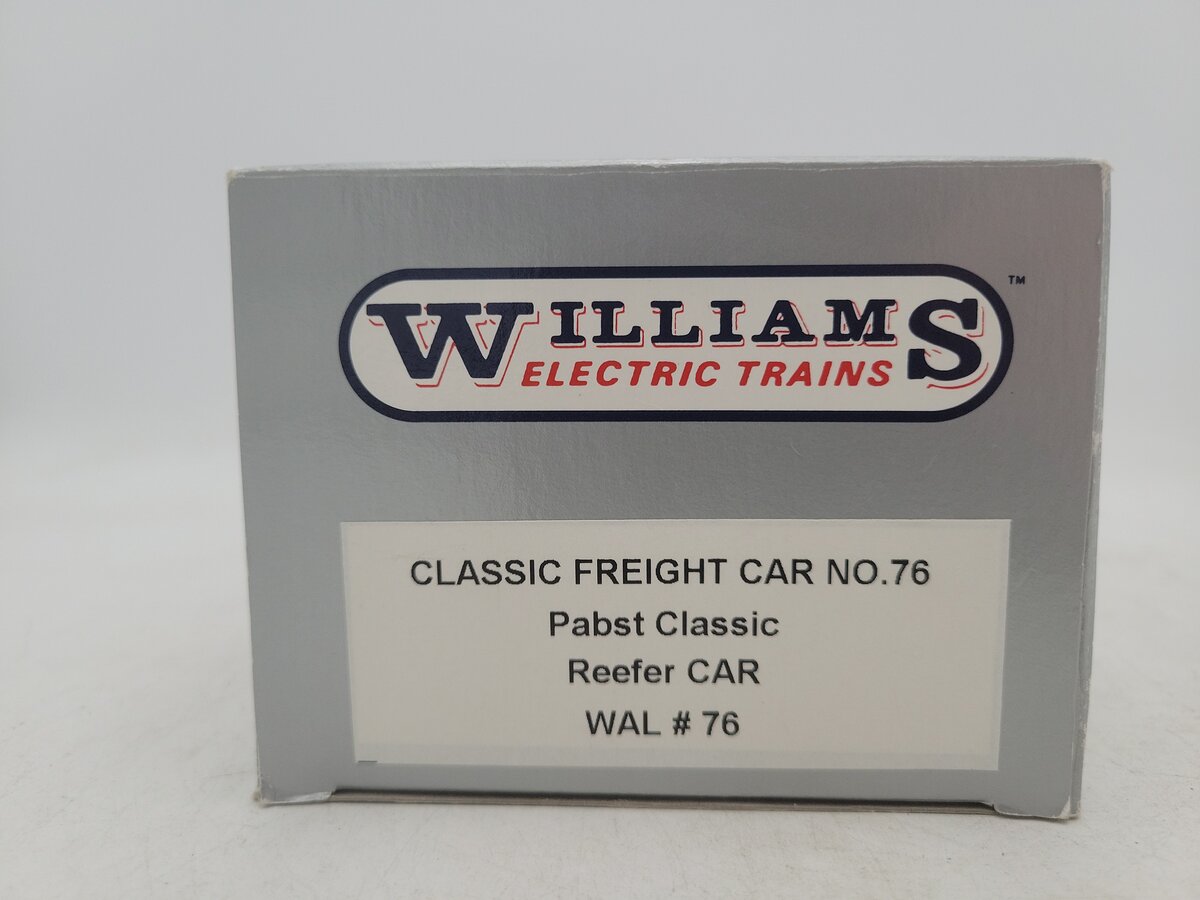 Williams WAL76 O Gauge Pabst Reefer Car VG/Box