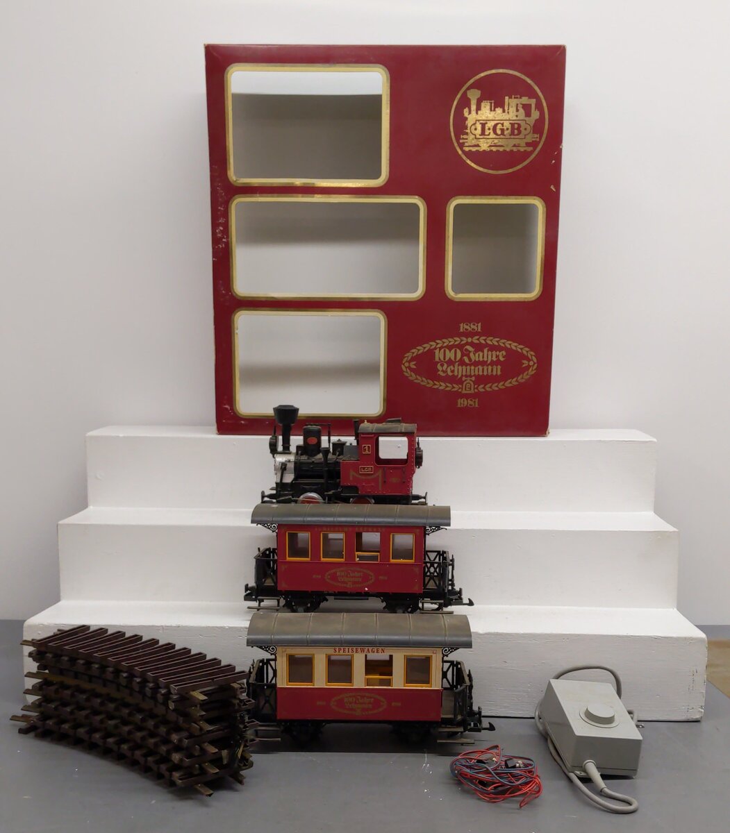 LGB 100 Jahre Lehmann G Gauge Steam Train Set VG/Box