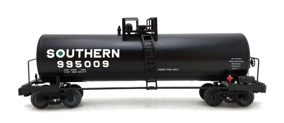 Lionel 6-17918 O Gauge Southern Unibody Tank Car #995009 EX