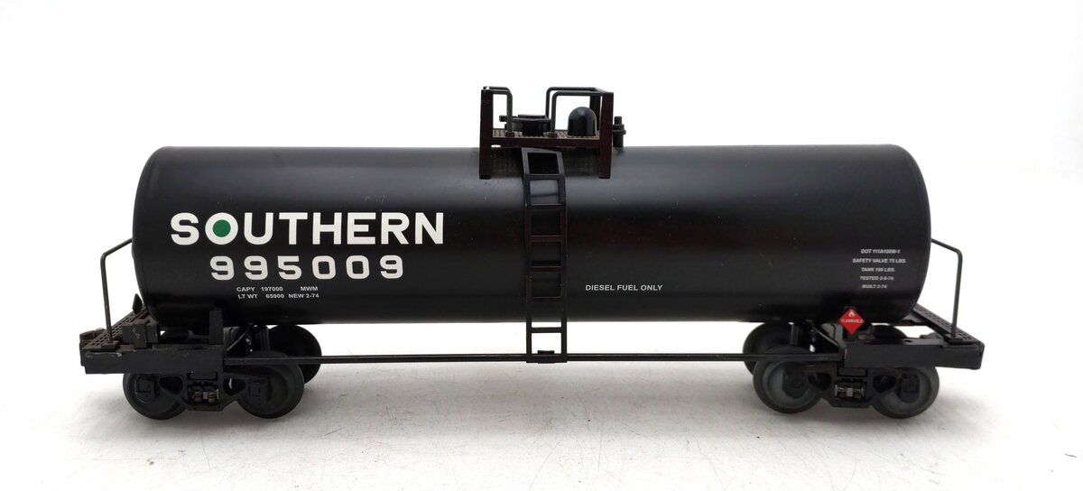 Lionel 6-17918 O Gauge Southern Unibody Tank Car #995009 EX
