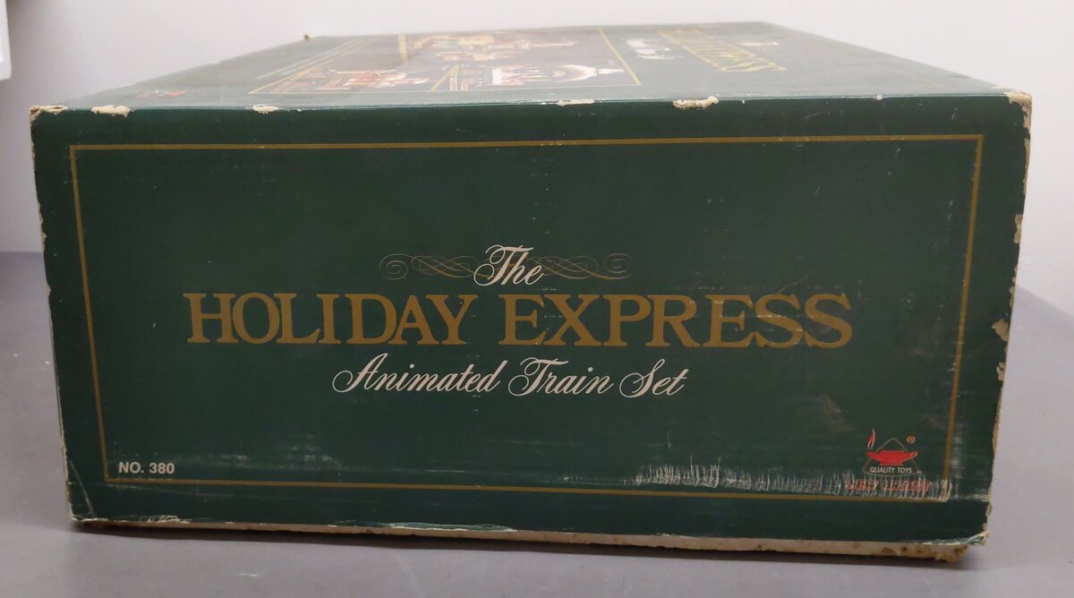 New Bright 380 G Scale Holiday Express Animated Steam Train Set LN/Box