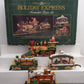 New Bright 380 G Scale Holiday Express Animated Steam Train Set LN/Box