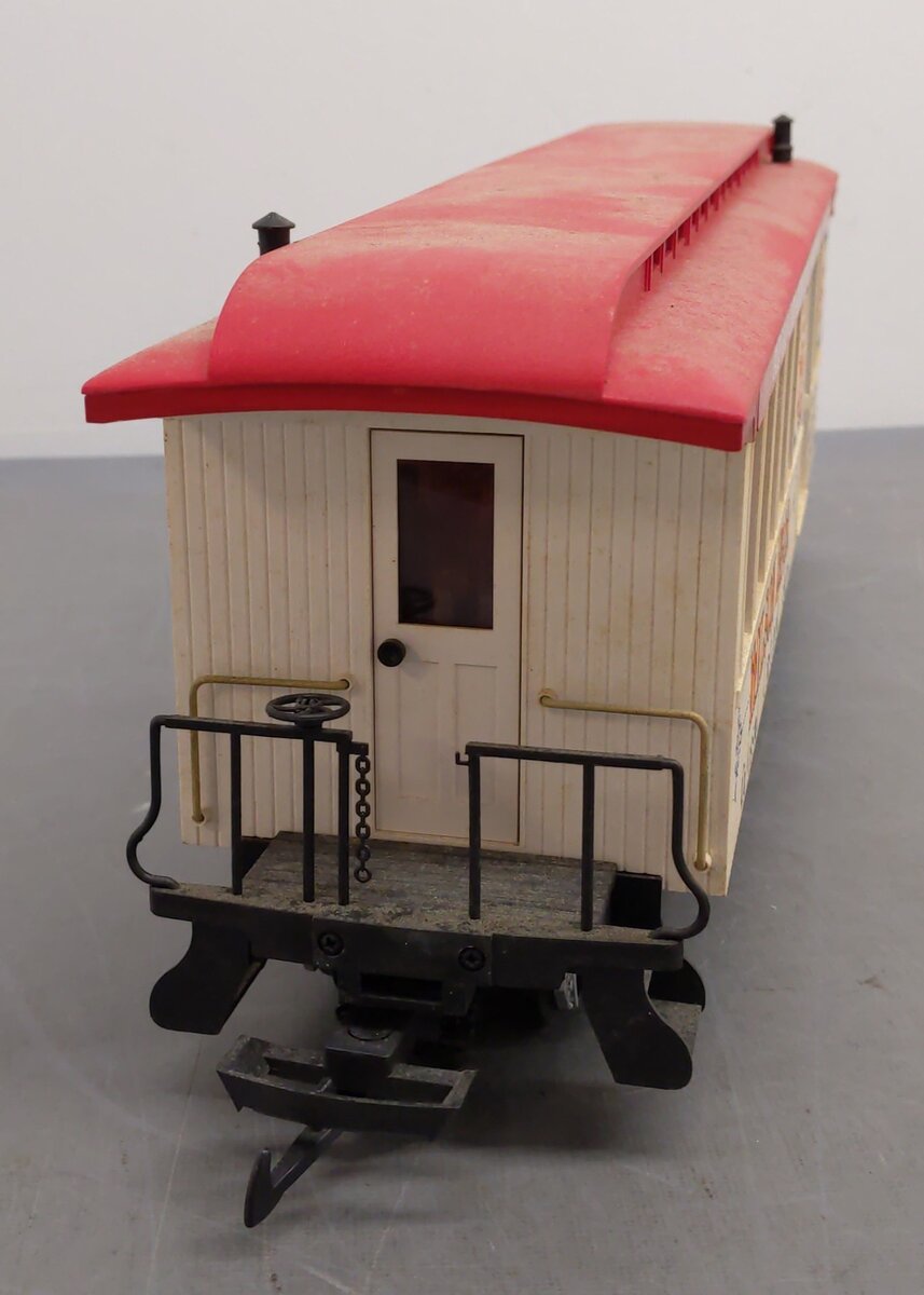 LGB 3181-DG Wilson Bros. Circus Advertising  Passenger Car #4 (Metal Wheels) EX