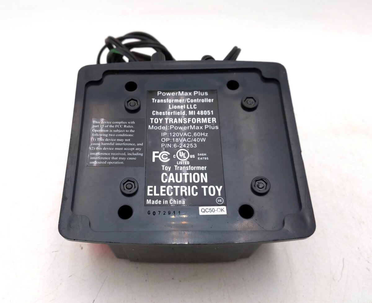 Lionel 6-24253 PowerMax Plus 40 Watt Transformer EX