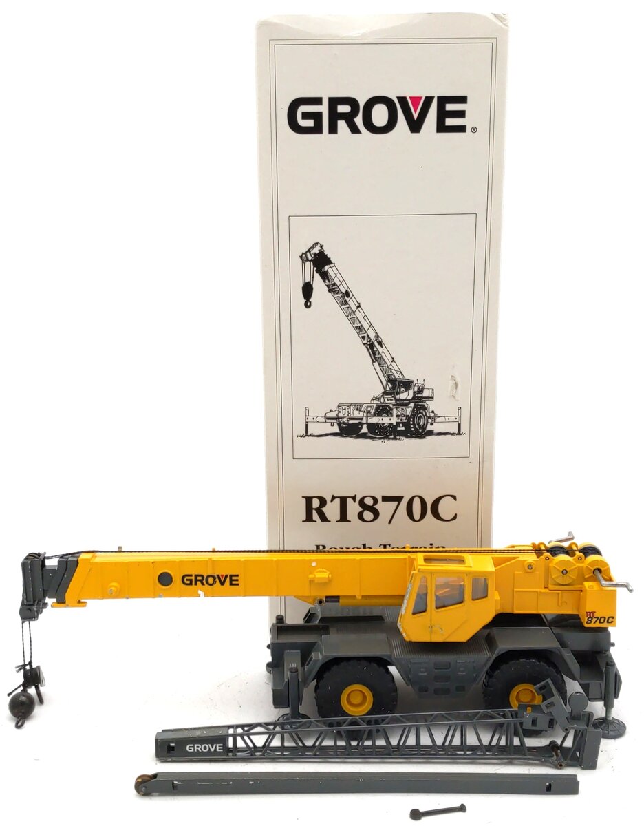Grove Worldwide RT870C 1:55 Scale Rough Terrain Hydraulic Crane EX/Box