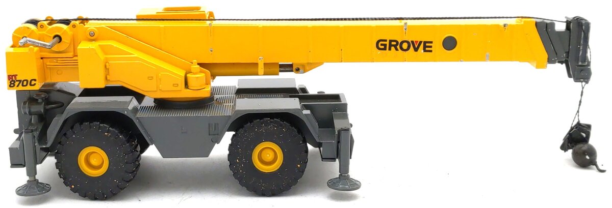 Grove Worldwide RT870C 1:55 Scale Rough Terrain Hydraulic Crane EX/Box