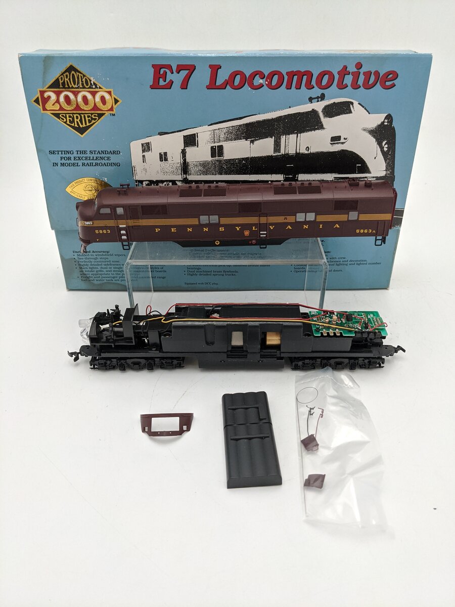 Proto 2000 21117 HO PRR EMD E-7A Diesel Locomotive #5863A (A-Unit) EX/Box