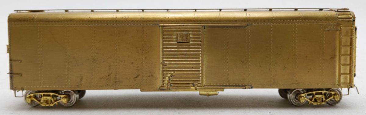 Railworks X-32D HO BRASS PRR 50' Round Roof Boxcar w/ Single Door-Unpainted EX/Box