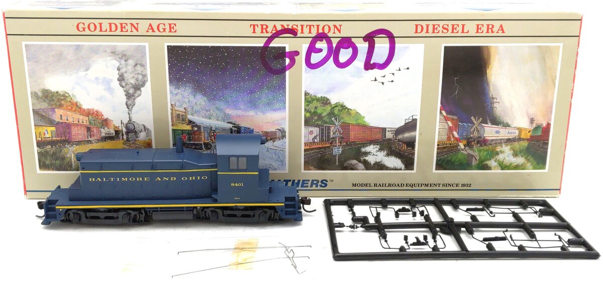 Walthers 932-1368 HO B&O EMD SW-1 Diesel Locomotive #8401 EX/Box