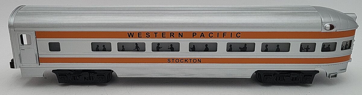 Williams O Gauge Western Pacific Aluminum Stockton Observation Car LN/Box