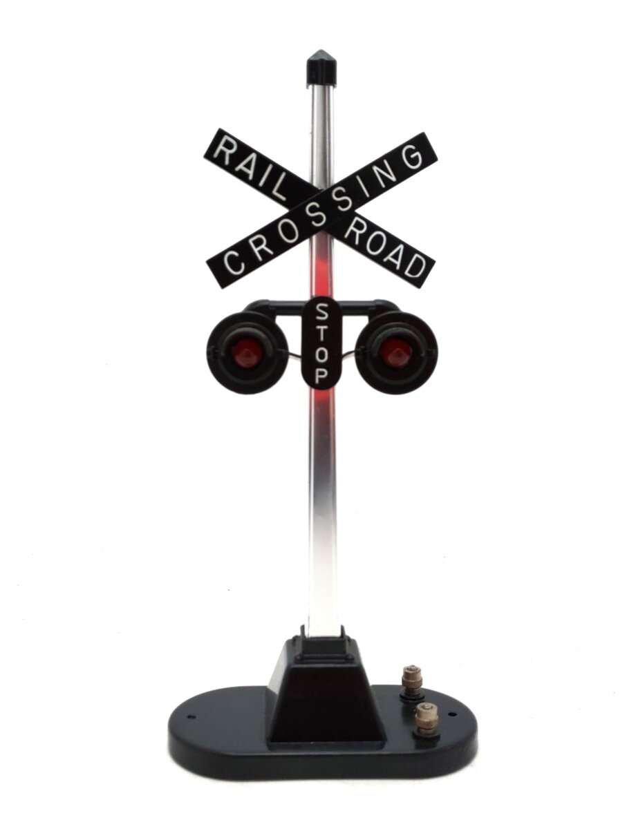Lionel 6-12888 O Gauge #154 Railroad Crossing Highway Flasher Signal EX