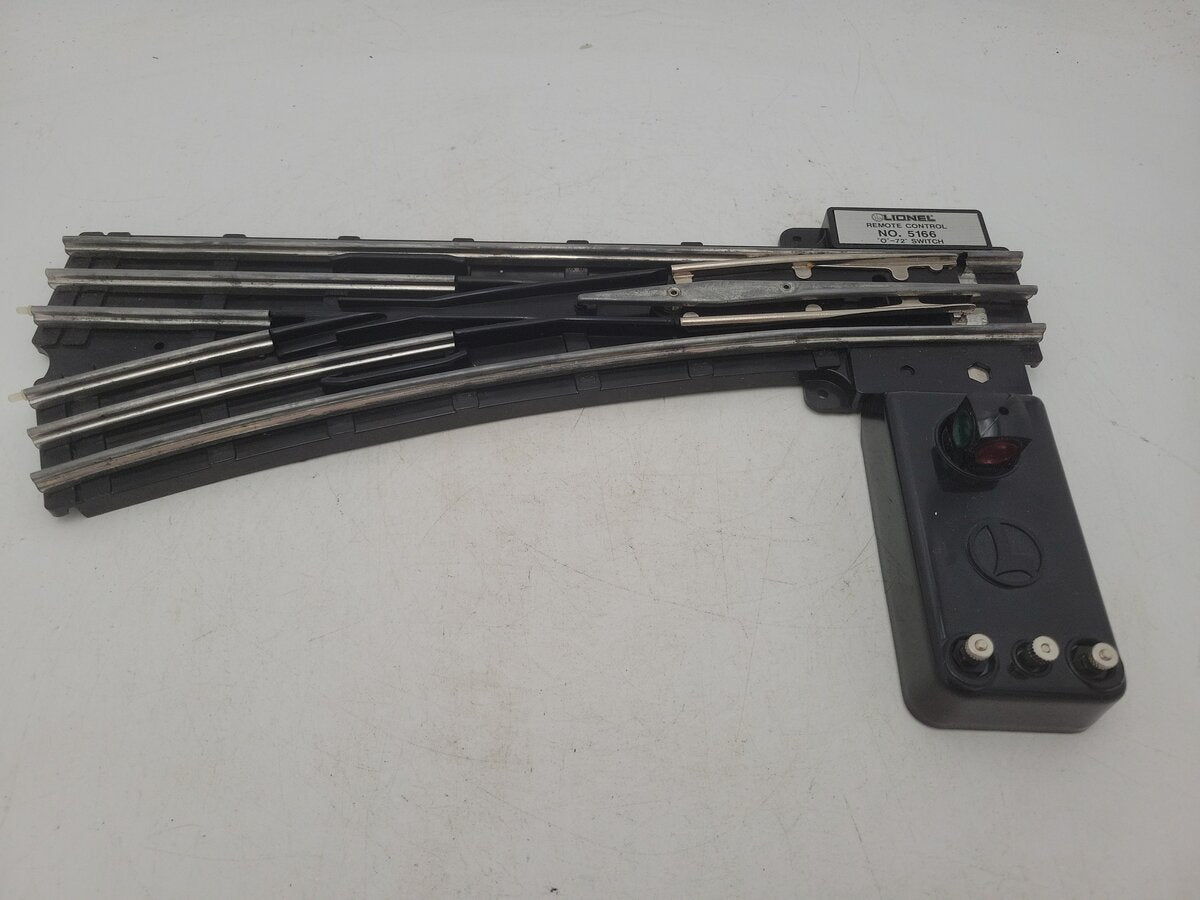 Lionel 6-65166 O Gauge O72 Left Hand Remote Control Switch VG/Box